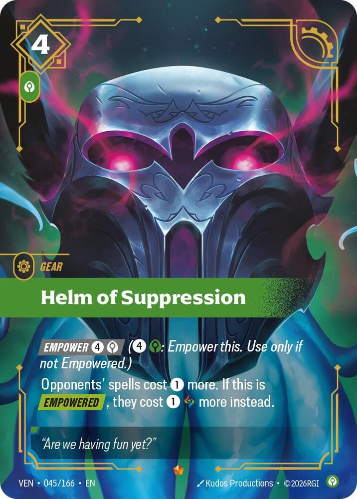 Helm of Suppression #045/166 - Vendetta - Near Mint