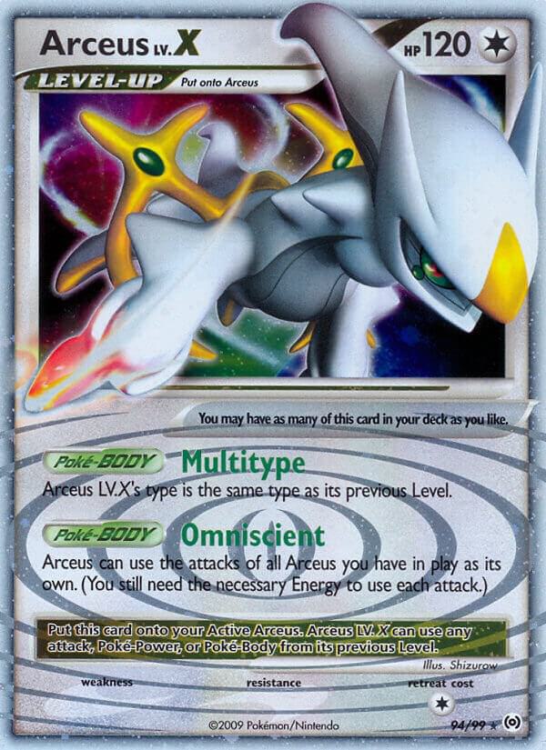 Arceus Lv.X #94/99 - Arceus - Near Mint