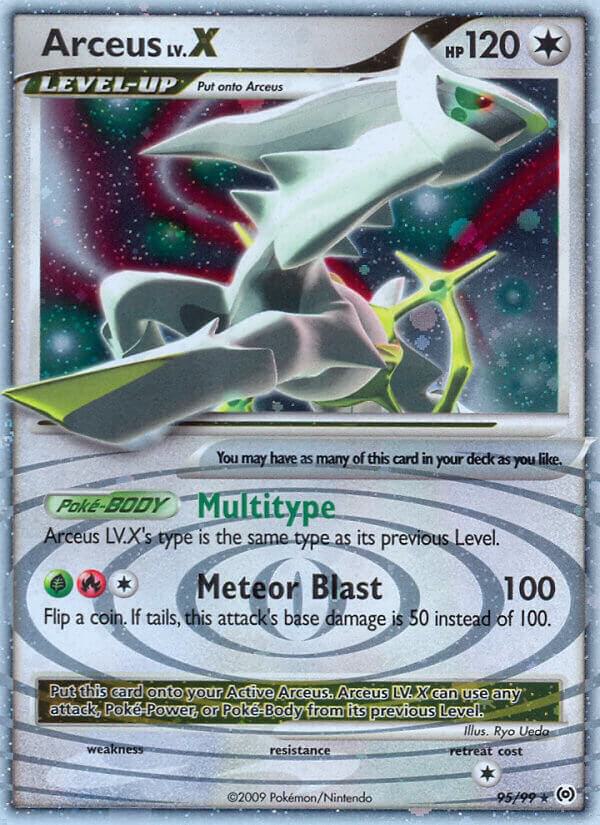 Arceus Lv.X #95/99 - Arceus - Near Mint