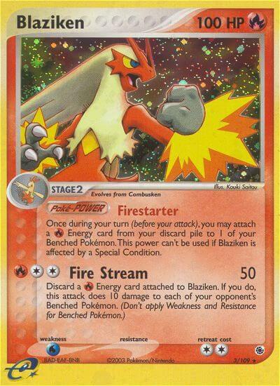 Blaziken #3/109 - Ruby and Sapphire - Moderately Played