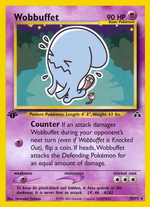 Wobbuffet #35/75 - Neo Discovery - Near Mint